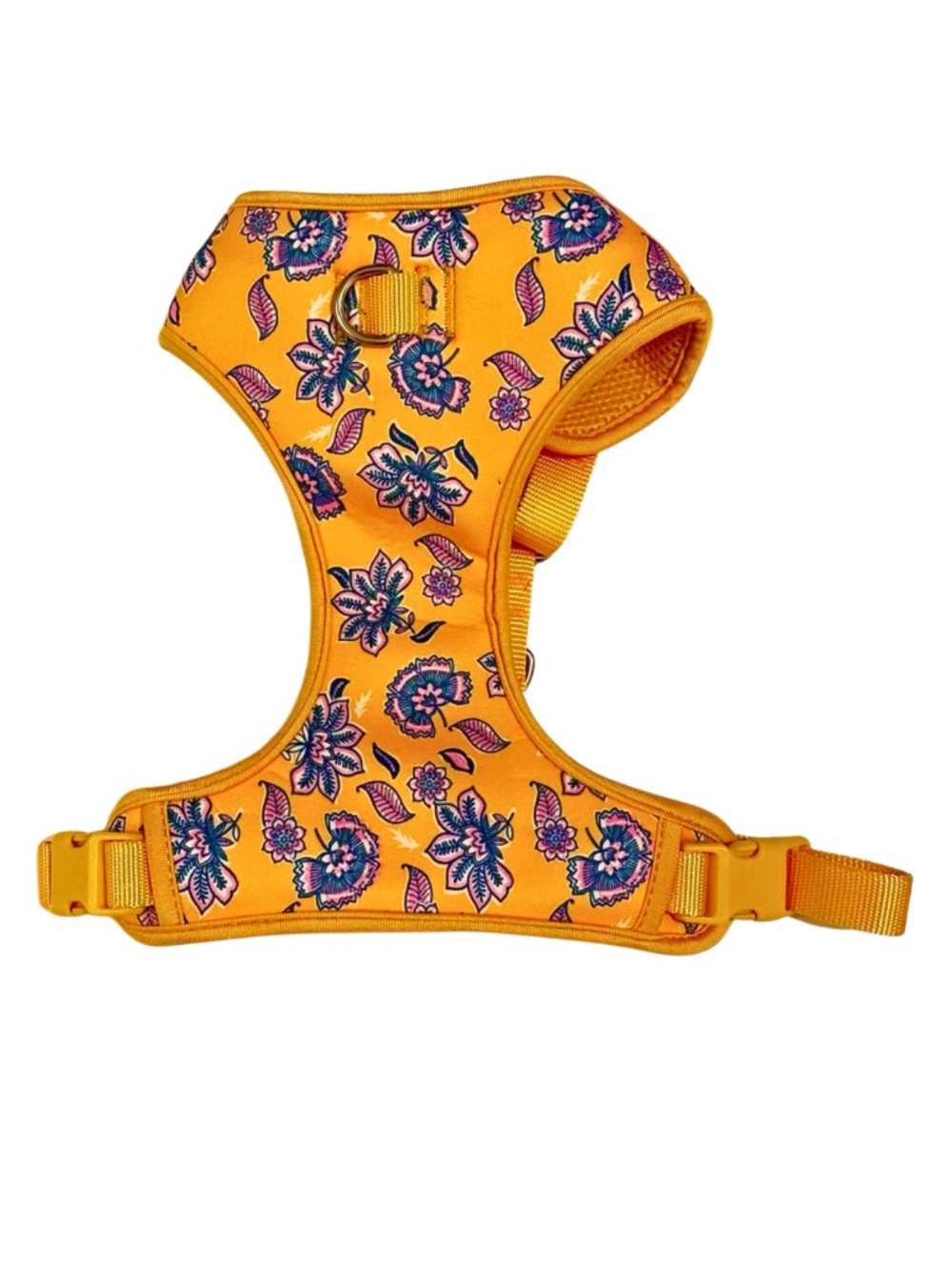 Top Paw Yellow Paisley Dog Harness - Size Medium